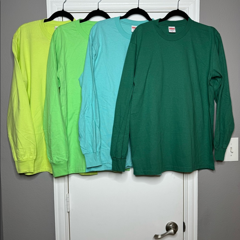 Supreme blank Longsleeve T-shirt bundle 4 - Medium
